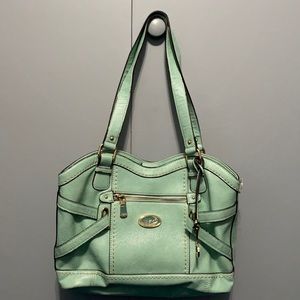 B.O.C. Light green Faux Leather Handbag